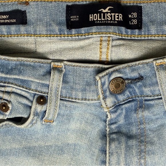 Hollister Skinny Epic Flex Blue Jeans Size 28x28 - Picture 5 of 13